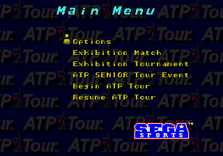 ATP Tour screenshot 4 for Sega Mega Drive